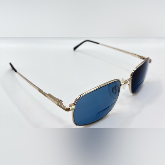 Vintage Pinnacle Montreaux Gold Rectangular Sunglasses Frames Only - Picture 1 of 8